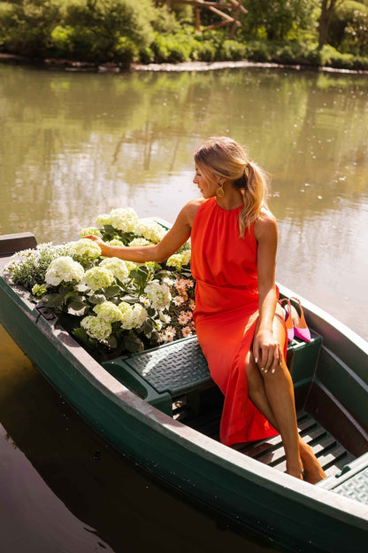 Beulah – Modisches Armelloses Midi Kleid